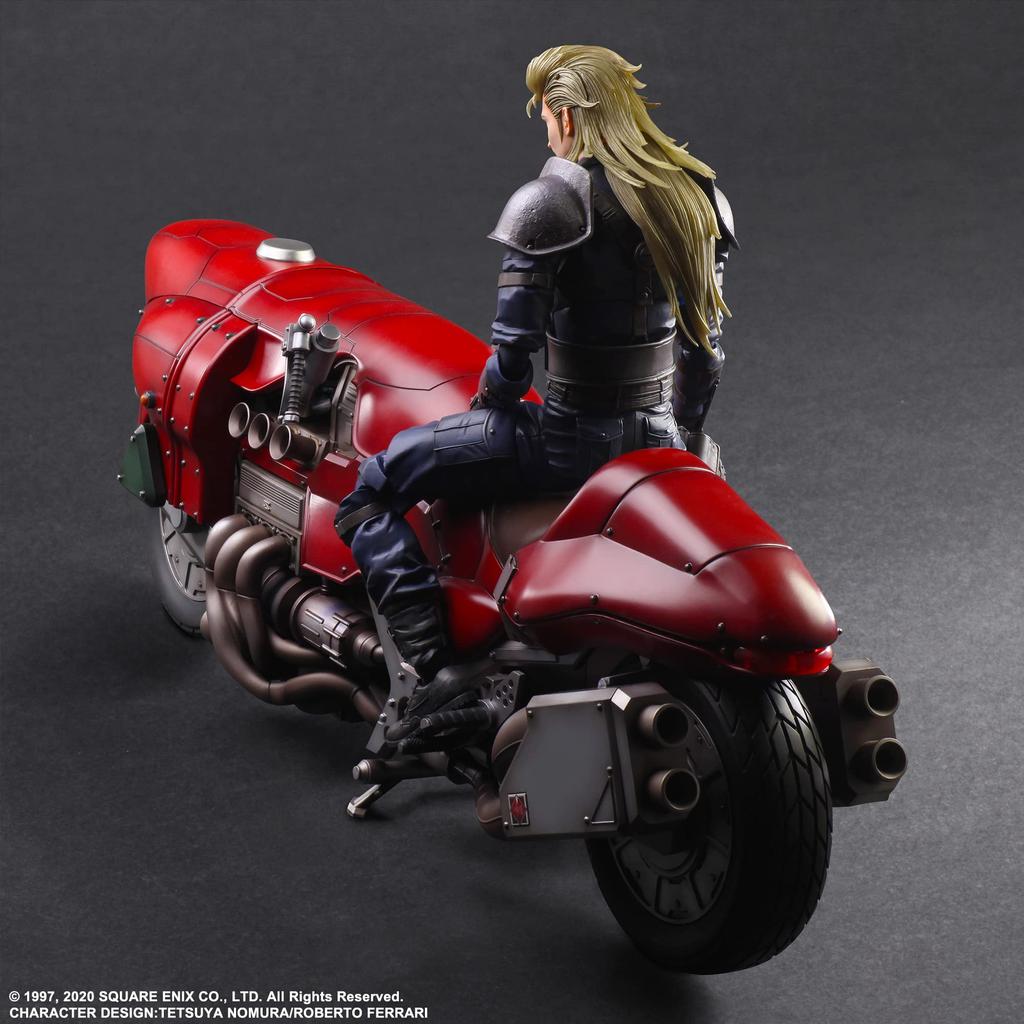 Final Fantasy VII Remake PLAY ARTS Kai Roche Bike SET ПВХ окрашенная подвижная фигурка и