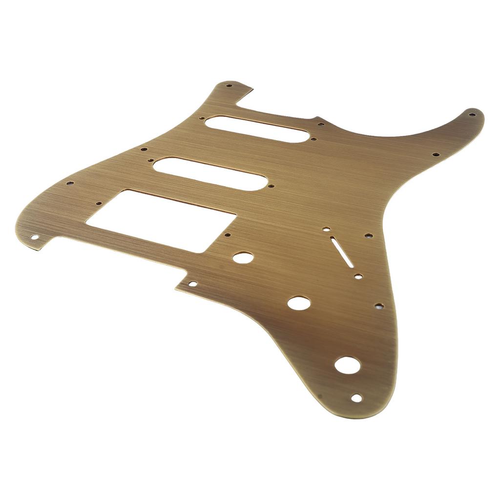 Guitar Pickguard Aluminum Alloy Anti Scratching HSH Electric Guitar Scratch Plate Pick Guard Bronze