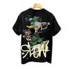 Men's Trendy Cartoon Print Short-Sleeve T-Shirt - Summer Fashion Casual Round Neck