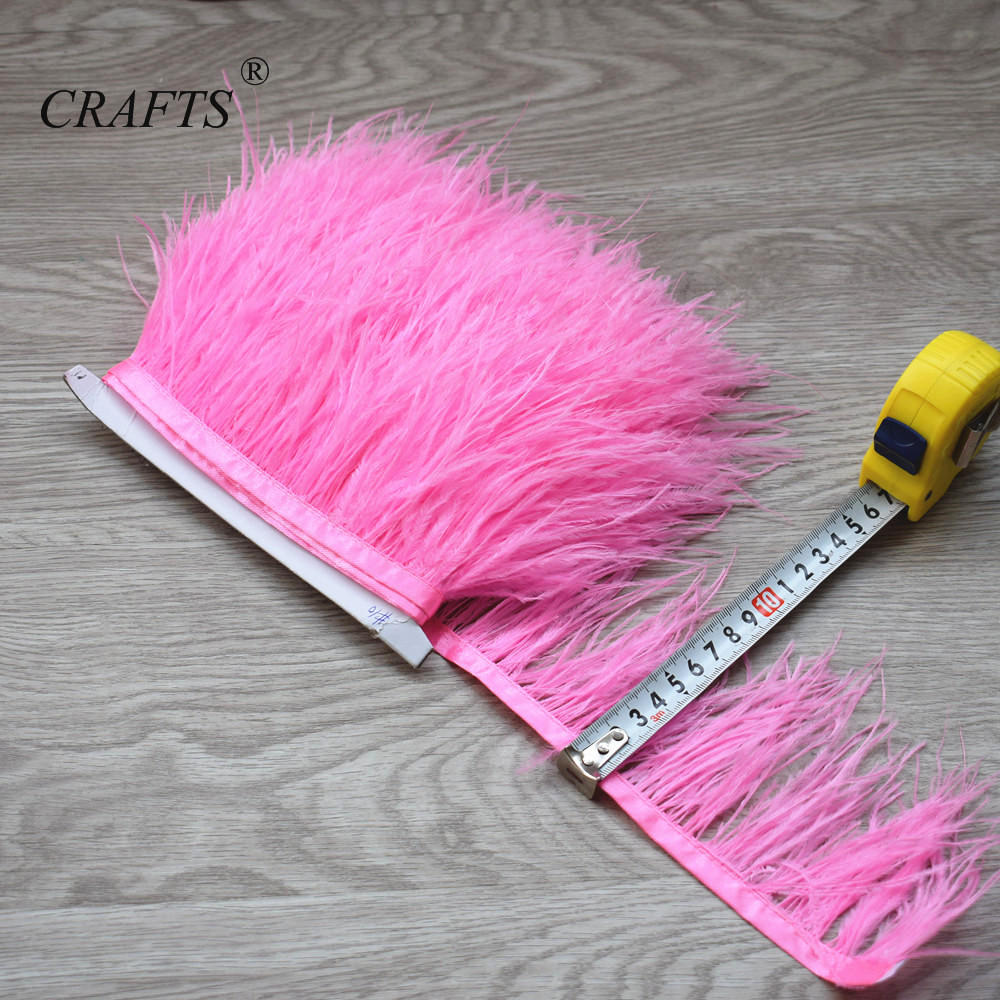 Перо2023 горячо! Пушистая и красивая отделочная ткань с перьями страуса, длина 5-10 м, боковая лента, ширина 8-10 см / Аксессуары для шитья DIY