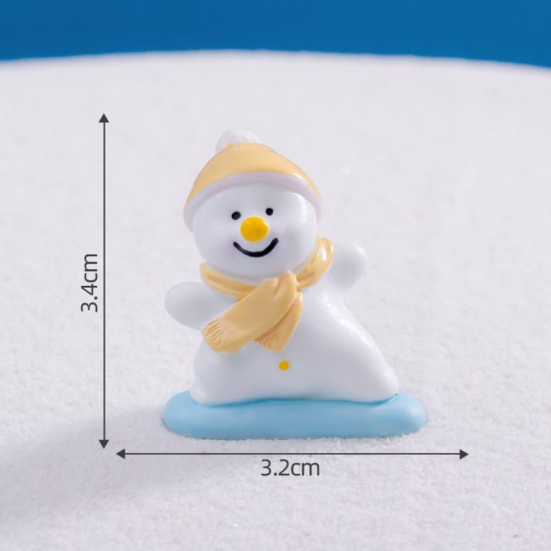Милые микро-пейзажи СнежкиРождественские куклы-снеговики Украшения, Аксессуары для хрустальных бутылок Миниатюрные безделушки