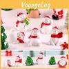 Игривые ornaments Елка Дед Мороз Снеговик Разноцветные Миниатюрные Садовые Фигурки Для Очаровательных Композиций