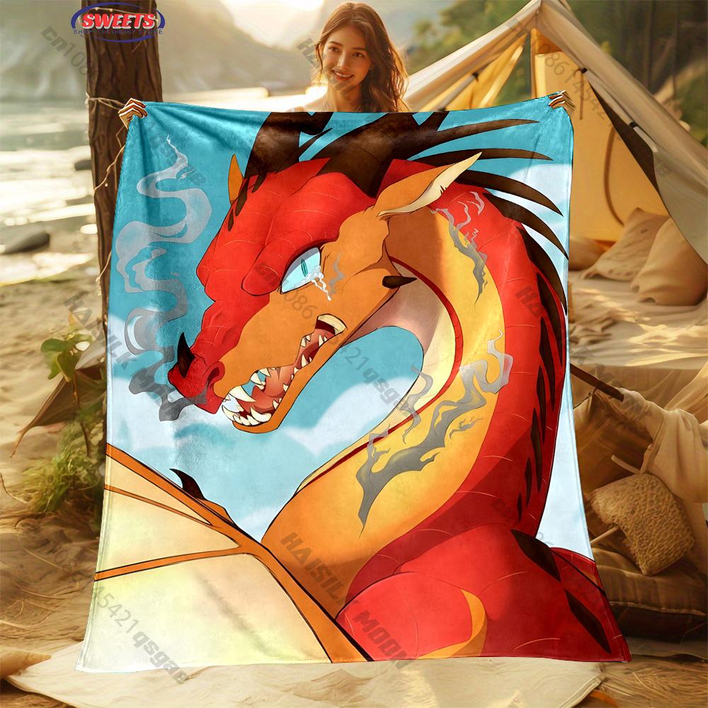 9 Styles W-Wings of F-Fire Print Blanket Surprise Gift for Family and Friends Bedroom LivingRoom Sofa Study Four Seasons Blanket