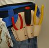 Kozuchi Tanned Leather Pliers Holder, 8-inch, 3-Piece Set, Double-Stitched Embossed, SP-13