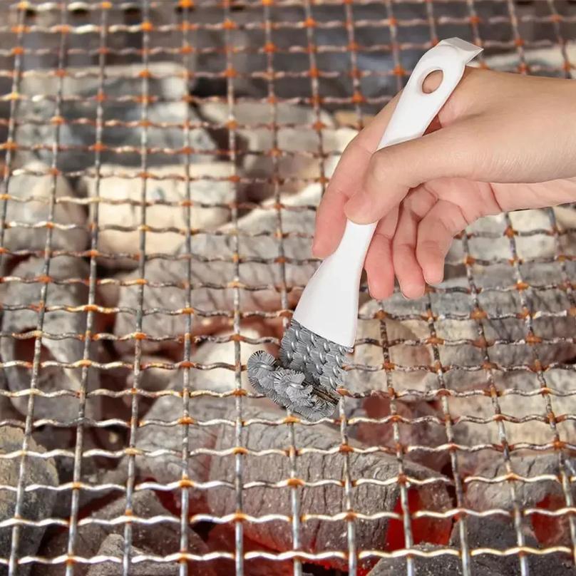 Щетка для чистки плиты многофункциональная кухонная щетка для чистки щелей в плите раковина глухой угол решетка для барбекю маленькая щетка