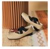 Fashion Square Toe Ballet Shoes for Women Spring/autumn Retro Mary Jane Shoes Women's Thick Heeled Lace Up Ballet Flat Sole Single Shoes