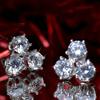Exquisite Triangles Shaped Cubic Zirconia Stud Earrings New Trendy Everyday Earrings for Women Piercing Statement Jewelry