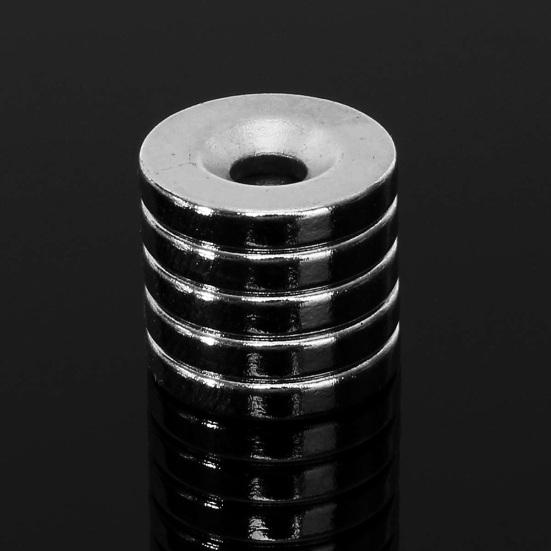 Yousheng 5 шт. N50 15x3 мм супер сильные блоки с круглыми отверстиями редкоземельные неодимовые магниты