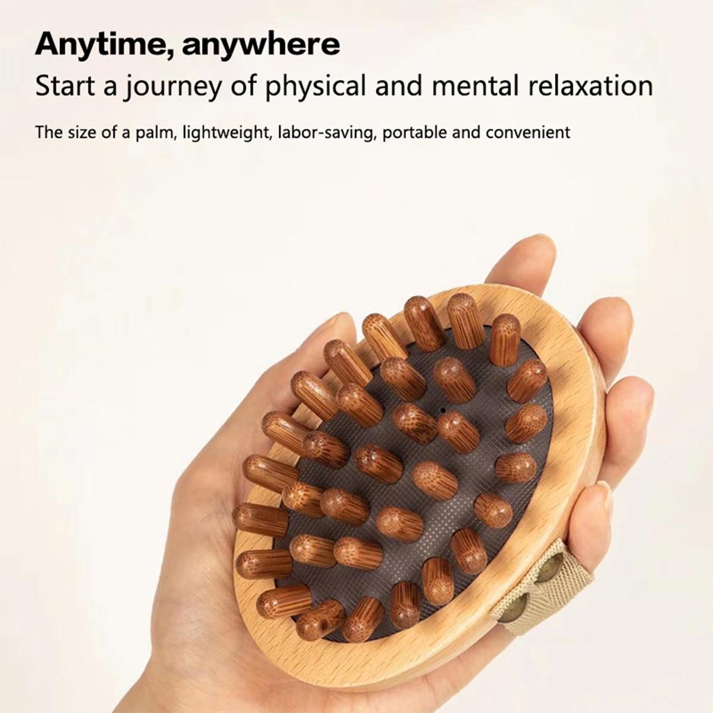 Антицеллюлитная щетка для тела, успокаивающее деревянное эфирное масло, спа, воздушная подушка, массажная расческа для волос, массажная щетка для кожи головы, массажер для тела