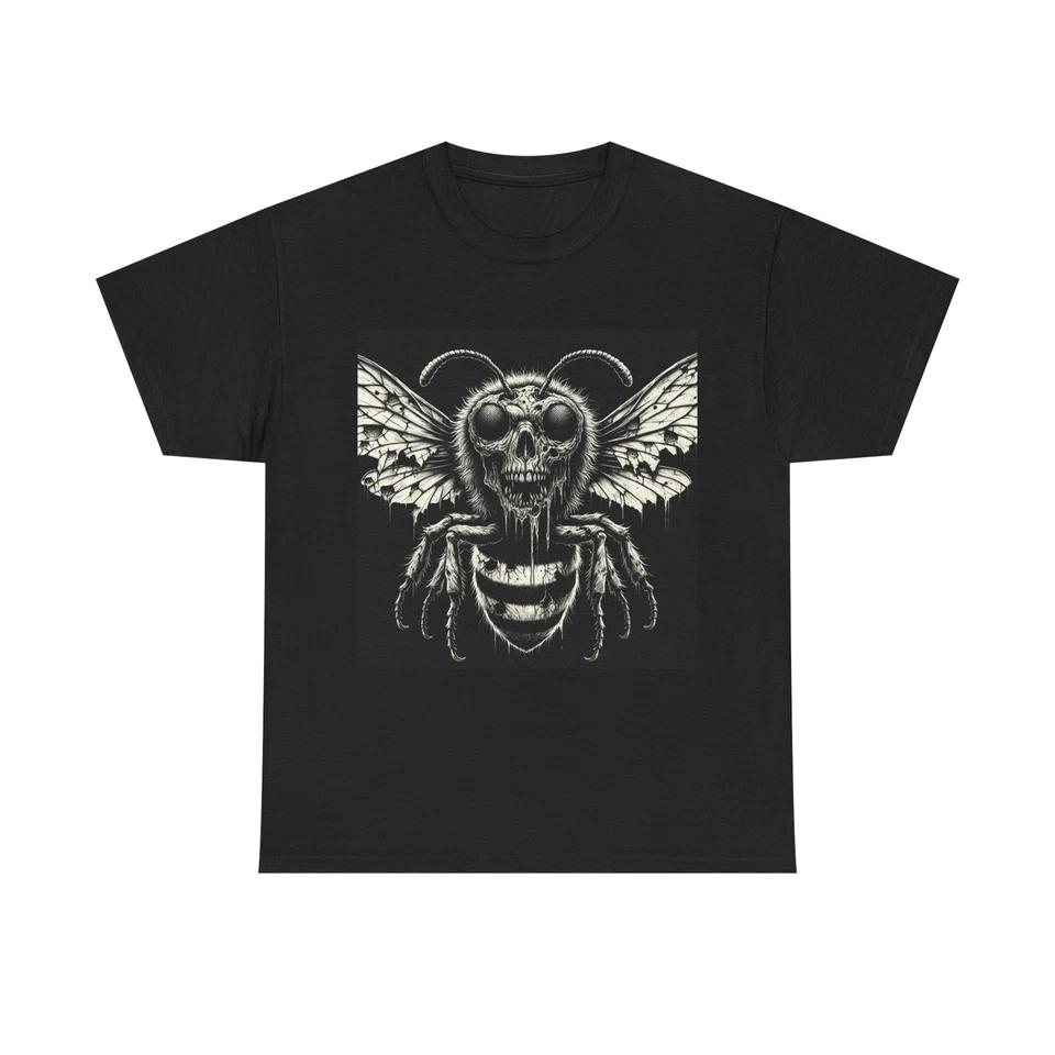 Unisex Adult T Shirt Horror Yellow Jacket Ink Art Macabre Insect