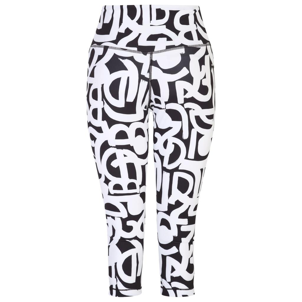 Womens/Ladies Influential Graffiti 3/4 Leggings