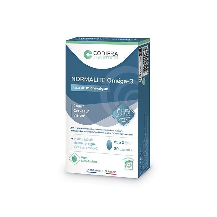 Codifra Normalite Oméga-3 Cœur, cerveau et vision30 capsules