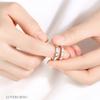 Adjustable Wedding Party Women Men Finger Rings Set Engagement Ring Sun Moon Ring Couple Jewelry