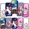 Чехол для телефона Samsung Galaxy S25 S24 S23 iPhone 16 15 Xiaomi Redmi Note 14 13 12 16E X 11 Pro Max OPPO Moto G85 Huawei A15Anime Unicorn Horse Cover