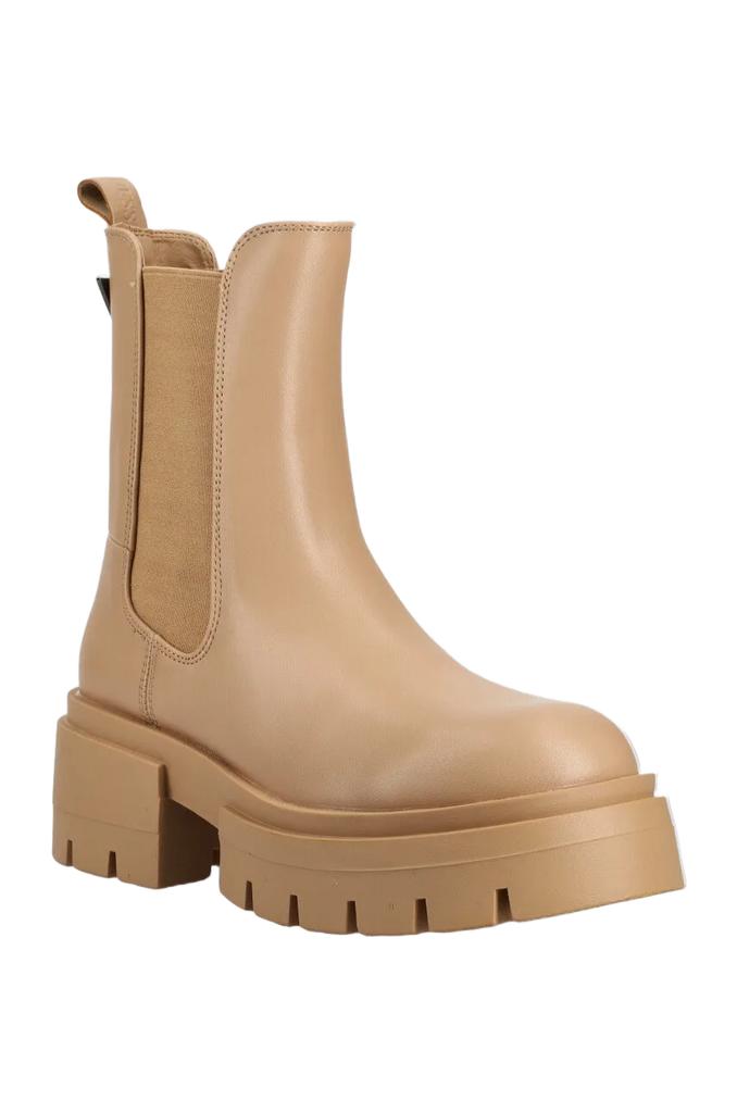 Guess Women's Ankle Boots Charlotte Worker Boots Beige Nude 39 EU