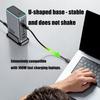 660 Вт 8-портовая станция быстрой зарядки USB C с портом PD100 Вт для ноутбуков, телефонов, планшетов, устройств. Европейские вилки. Настенное зарядное устройство