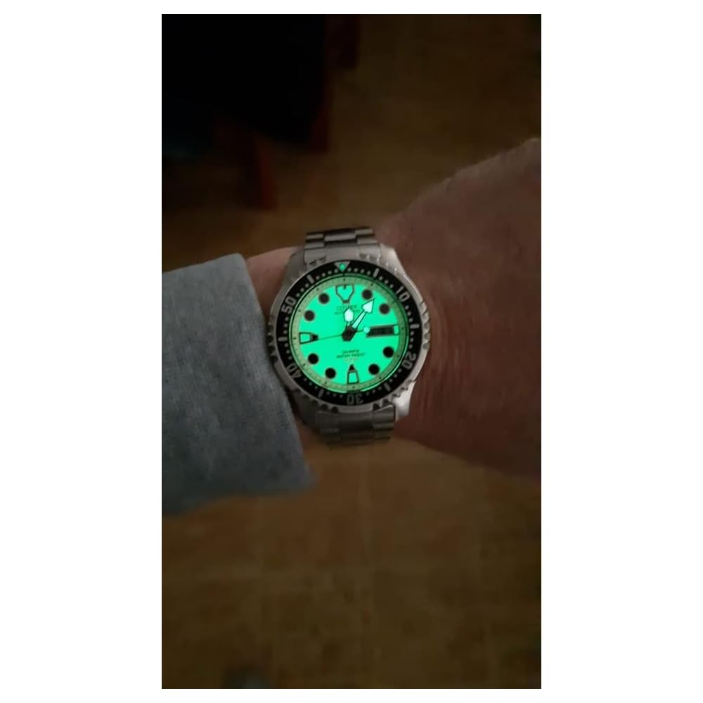 Мужские автоматические дайверские часы Citizen Promaster NY0040-50W, водонепроницаемость 200 м, нержавеющая сталь, люминесцентные