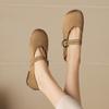 Genuine leather new Chinese style China-Chic women's shoes 2026 spring new suede Mary Jane shoes comfortable soft flat sole shoes