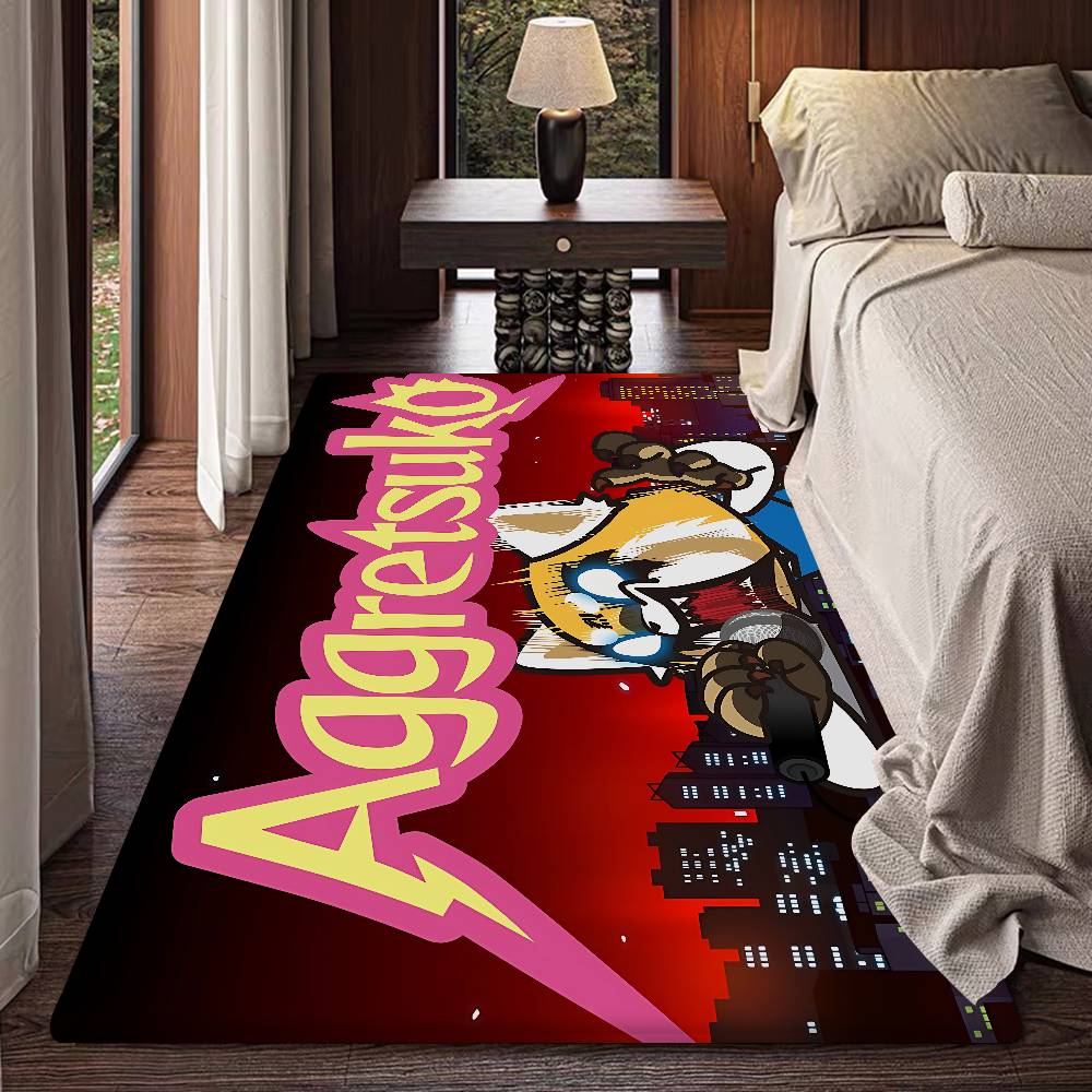 A-Aggretsuko Bathroom Mat Kids Room Bedroom Decoration Balcony Anti-Slip Doormat Living Room Welcome Rug