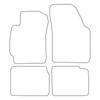 [BLM]HO044 red - Set of velour floor mats to fit Honda HR-V I 5-door 1999-2005 - red trim