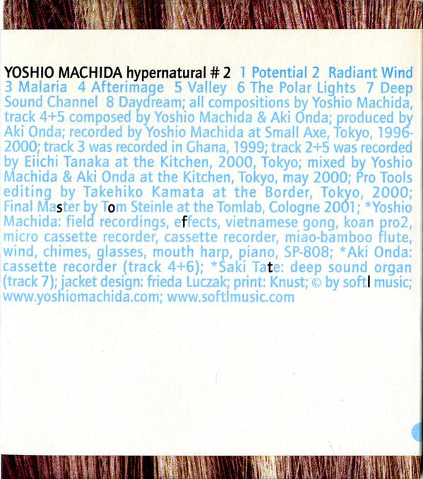 CD YOSHIO MACHIDA Hypernatural 2 SOM101 Softlmusic 2001 Германия Танцевальная Электроника Б/у