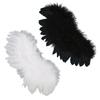 2Pcs Ball Joint Doll Feather Wings Black and White Soft Comfortable for 1 3 1 4 1 6 Dolls