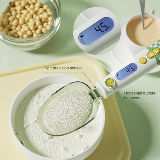 Цифровая мерная ложка с ЖК-экраном Высокоточные пищевые весы Мерный совок для выпечки Кулинария Взвешивание Электронная мерная ложка