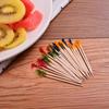 Бамбуковые зубочистки для закусок Натуральные зубочистки для вечеринок без заноз для коктейльных напитков, фруктов, сэндвичей, аксессуары для доски для закусок