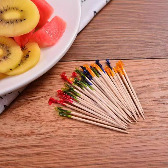 Бамбуковые зубочистки для закусок Натуральные зубочистки для вечеринок без заноз для коктейльных напитков, фруктов, сэндвичей, аксессуары для доски для закусок