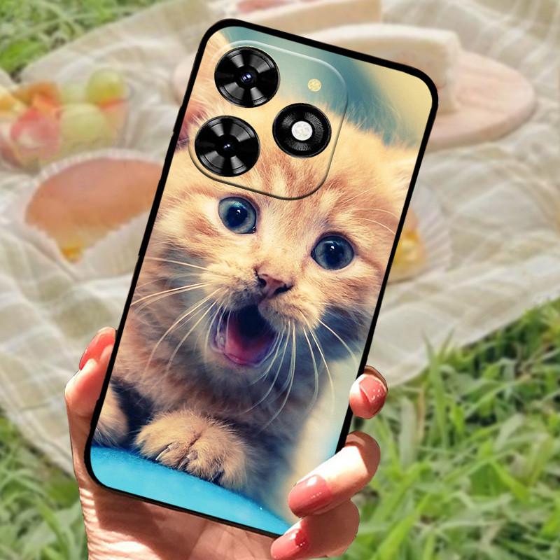 Для Tecno Spark 20 20C Чехол-бампер Силиконовый Мягкий Мраморный Черный Funda Coque для Tecno Spark 20 Pro Защитные Чехлы Spark20