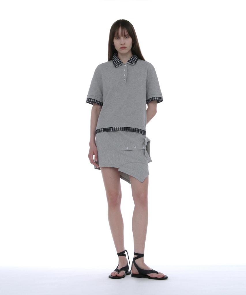 Partimento Woman Reworked Polo Mini Skirt_Melange
