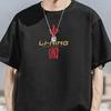 Li Ning Коллекция спортивной моды Футболки Унисекс Черный Круглый вырез Умеренный Прямой крой YHST191-2