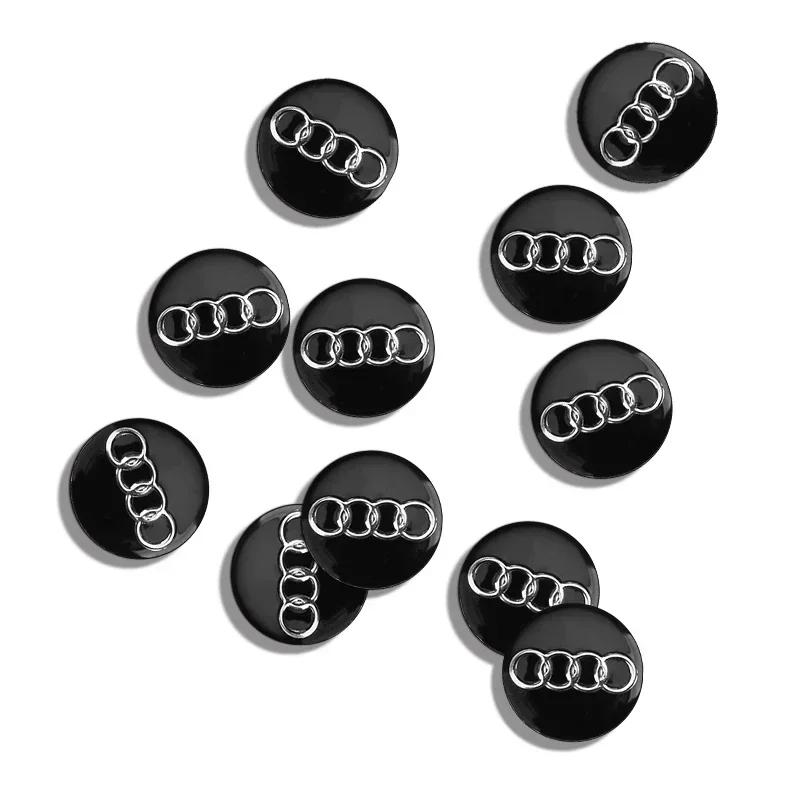 16mm 14mm For q2 Q5 Q3 Q7 R8 A3 A4L A5 A6L A8 A1 TT 8L A4 A5 A6 Car Key Shell Remote Case Cover Aluminum Emblem Symbol Sticker