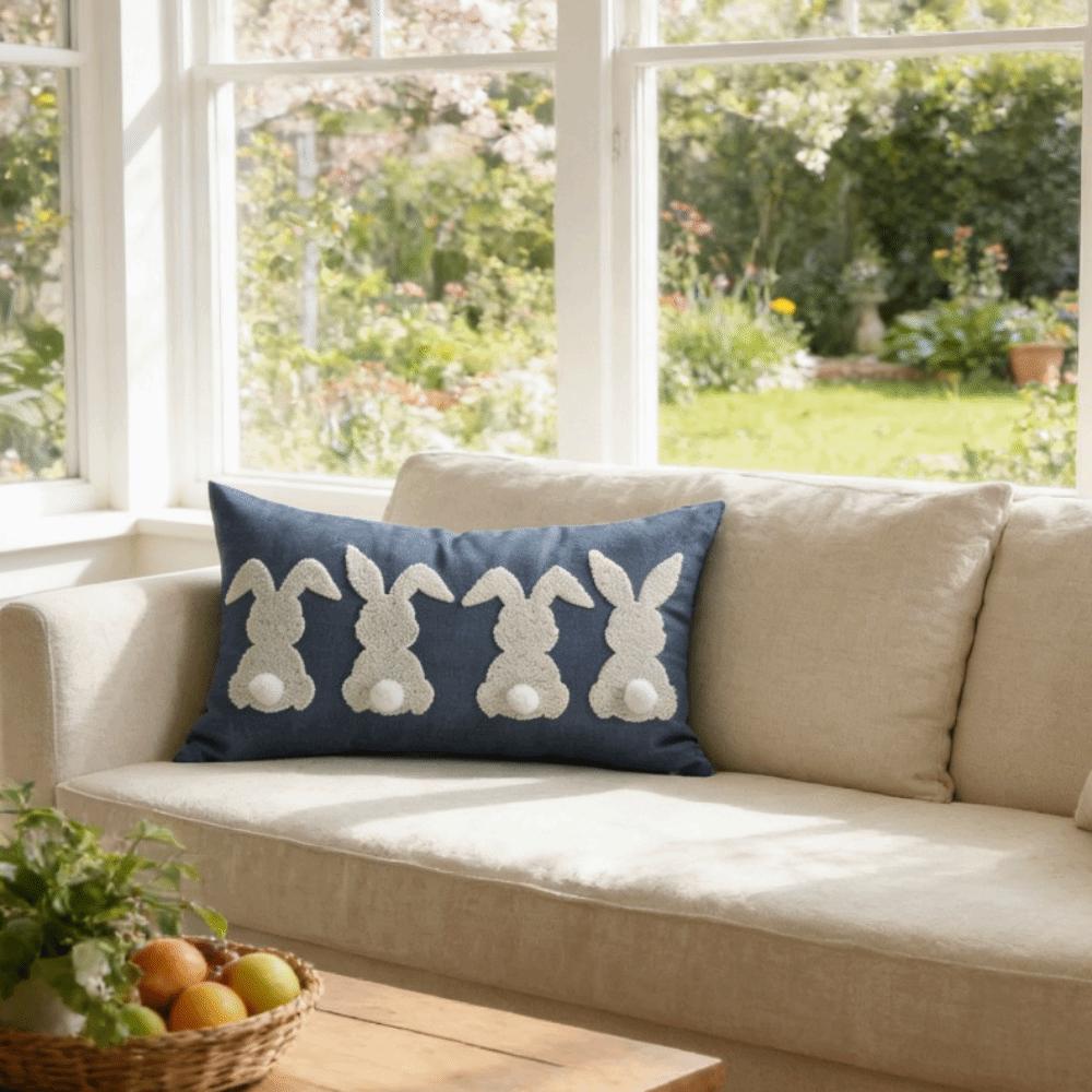 Three-dimensional Design Throw Pillow Cover Embroidered Waist Cushion Cover Pillowslip Sofa