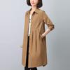 2024 Women's Mid-Length Trench Coat: Chic Spring & Autumn Fashion for Mature Women