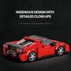 Нетоксичные 298 деталей Скоростной гоночный автомобиль Строительные блоки Городской спортивный автомобиль Кирпичики 1:Коллекция из 24 моделей Настольный дисплей Детские игрушки Праздничные подарки