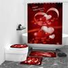 Romantic Valentine's Day Digital Printed Shower Curtain Bathroom Blocking Waterproof