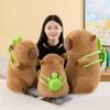 Capibara Back Turtle Capybara Doll Plush Toy Backpack Capybara Doll Ragdoll
