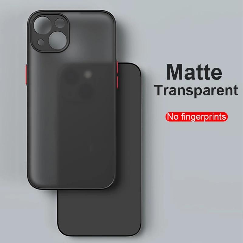 Матовый полупрозрачный жесткий силиконовый чехол для телефона Xiaomi Redmi Note 11 10 9 Pro 11S A1 10C 9T Poco C40 X4 X3 NFC M3 M4 Pro 4G 5G задняя крышка