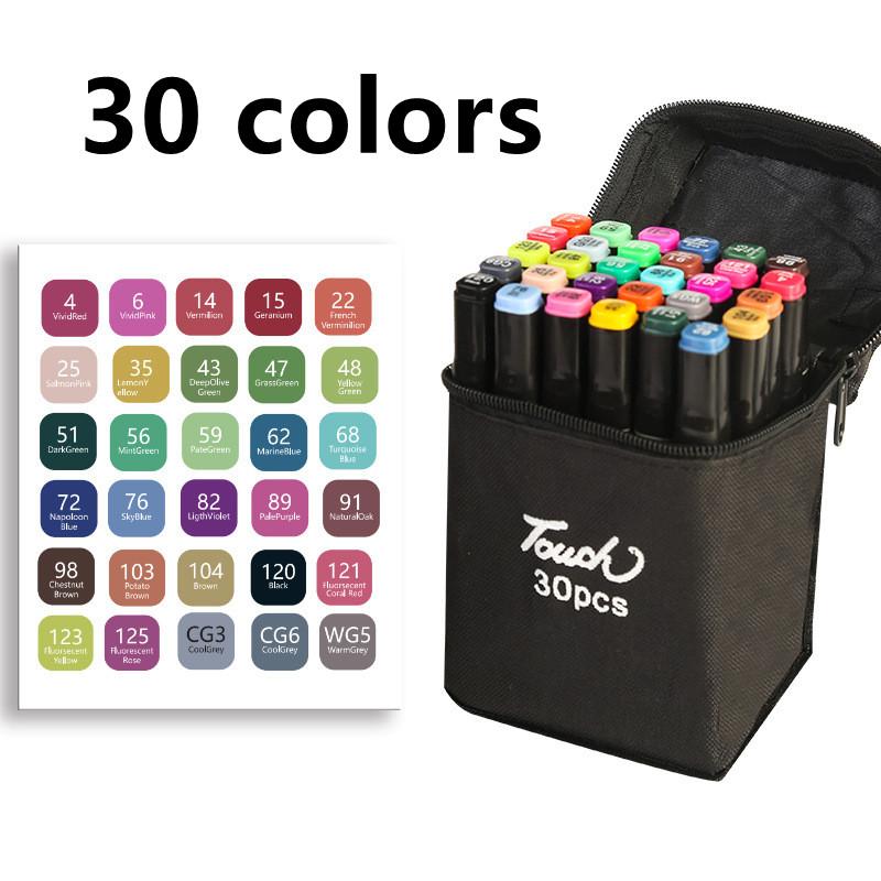 24/30/40/60/80/120 цветов Touchfive Copic маркеры набор эскизов для дизайна манги кисть с двойной головкой ручка для школьных товаров для рукоделия