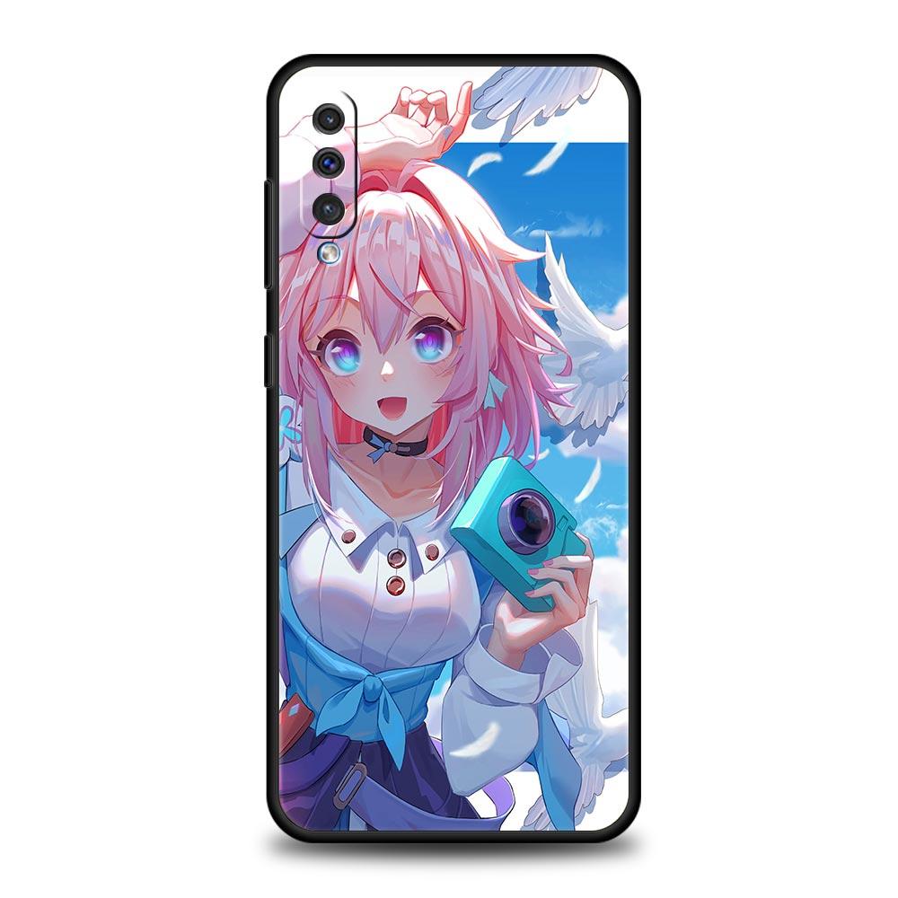 Чехол Honkai Star Rail Genshin Impact для Samsung A54 A52 A14 A50 A70 A30 A40 A20S A20E A02S A12 A22 A34 A42 A32 5G A04s