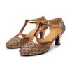 Женские Девичьи Внутренние Бальные Танго Сальса Латинские Танцевальные Туфли Вечерние Каблуки 5.5см Каблуки