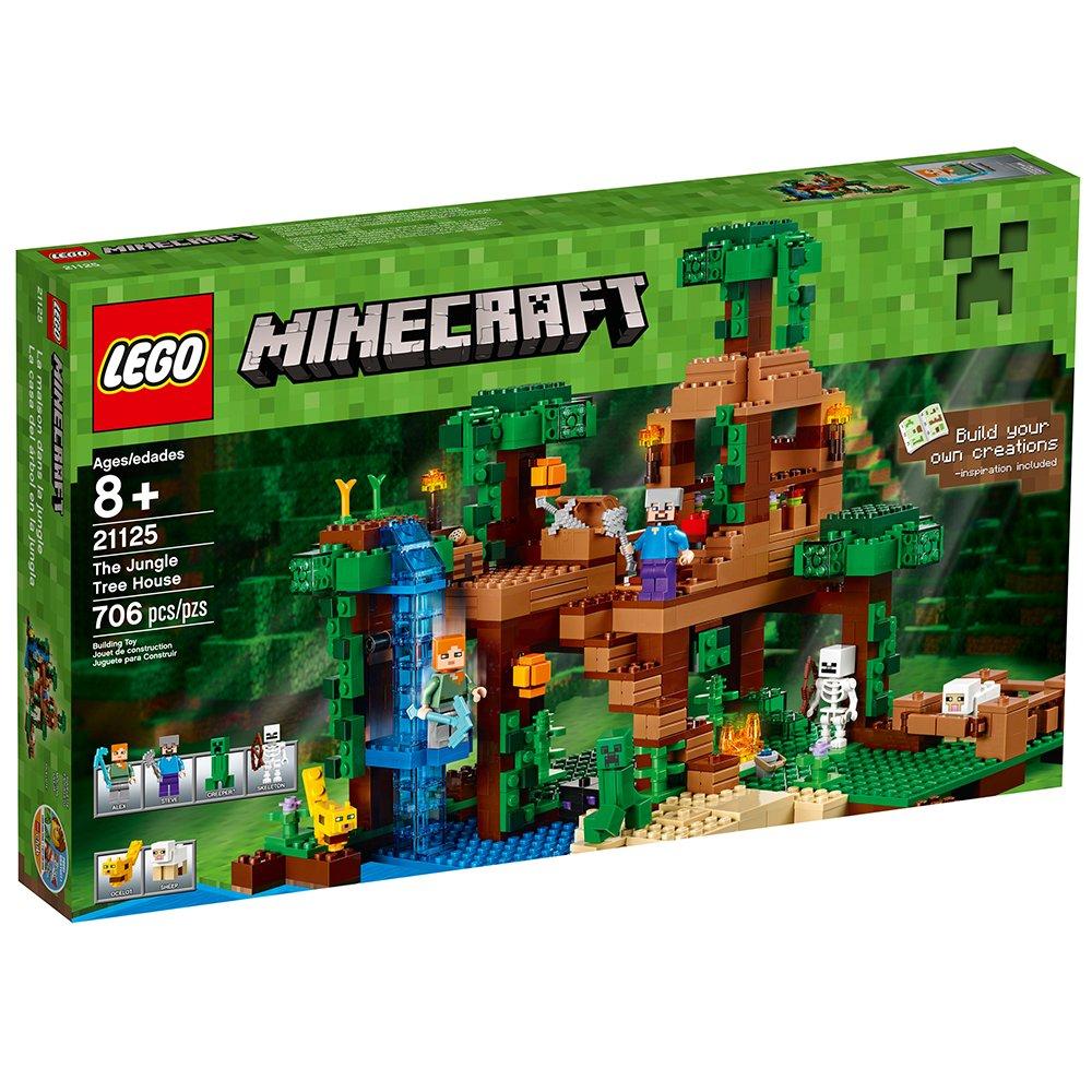 Импортированный LEGO Minecraft LEGO Minecraft Дом на дереве в джунглях 21125 [Предмет]