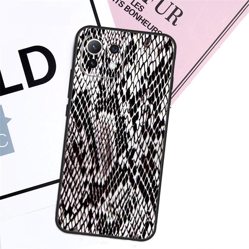 Чехол под змеиную кожу для Xiaomi 15 14 17 Ultra 13T 14T 15T Pro POCO F8 Ultra F7 F5 F6 X3 X5 X6 X7 Pro