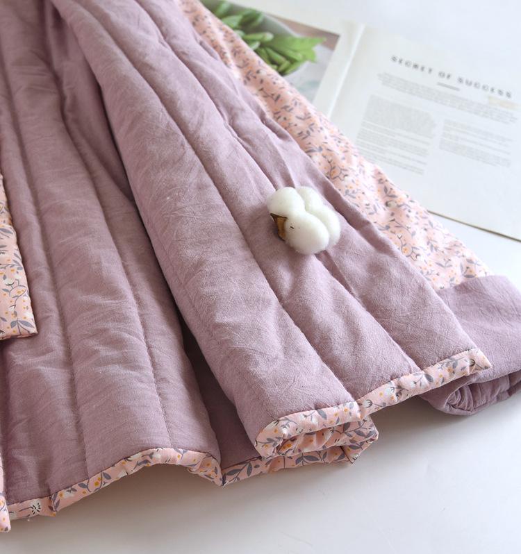 Зимняя хлопковая куртка ручной работы в китайском цветочном стиле с застежкой-лягушкой