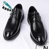 Leather Shoes Men's Spring New Derby British Style Groom Wedding Autumn Dress Business Shoes