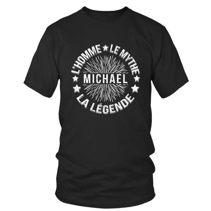 T-shirt homme - Michael - 100% coton - Col rond - Imprimé en France