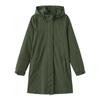 Весна и осень Съемный капюшон Водоотталкивающая ветровка Женское однотонное тонкое пальто с длинными рукавами