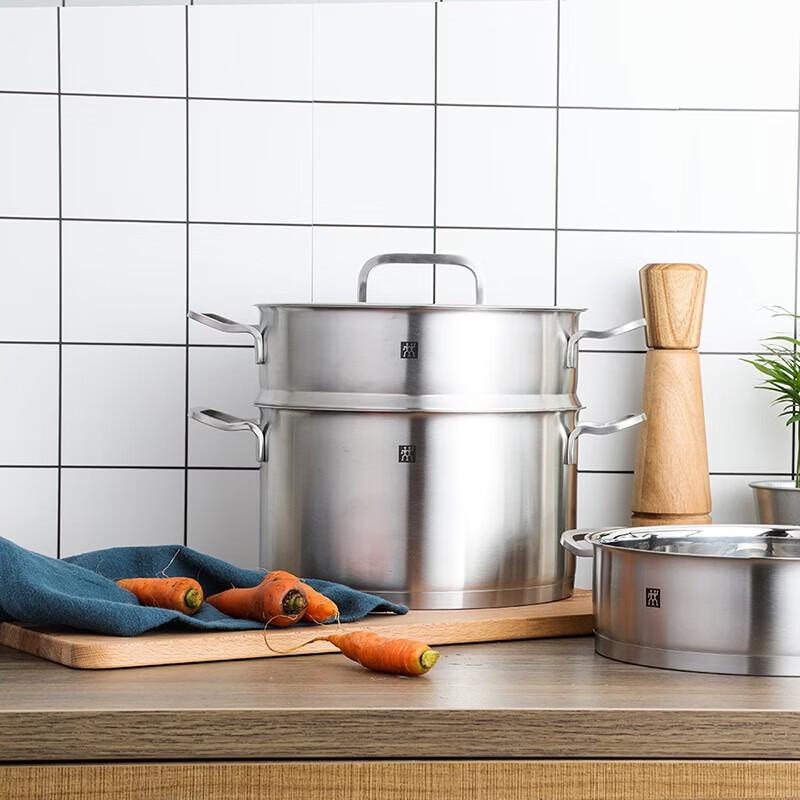 ZWILLING Moment Stockpot 24cm with Steamer Set