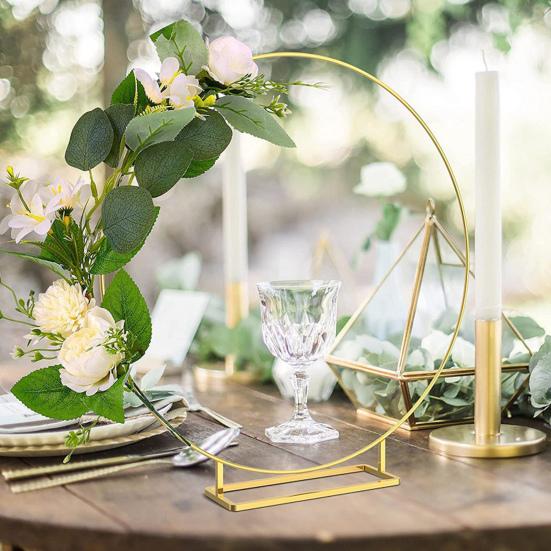 Ornament Multi-use Excellent Sturdy Wreath Hoop Ring Party Table Centerpiece Metal Wreath Hoop